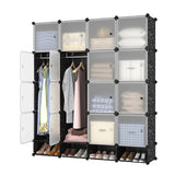 4 Column Plastic Wardrobe |  156cm (Height) x 39cm (Width) x 183cm (Length)