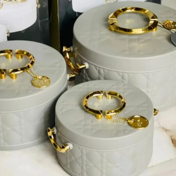 Luxurious Round Insulated Hotpots Set - 3 Piece (1.5L, 2L, 2.5L) Kitchenware Insulated Bags