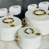 Luxurious Round Insulated Hotpots Set - 3 Piece (1.5L, 2L, 2.5L) Kitchenware Insulated Bags