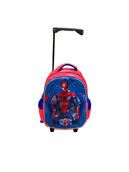 Kids' Trolley Backpack - Cute Cartoon Character with Smooth Wheels PP1-Grade 2