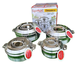4pcs Stainless Steel Insulated Hotpot Set - 1L, 1.5L, 2.5L, 3.5L