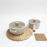 Neoflam Korean Ceramic Cookware Set – Nonstick, PFAO-Free, Multi-Heat Compatible