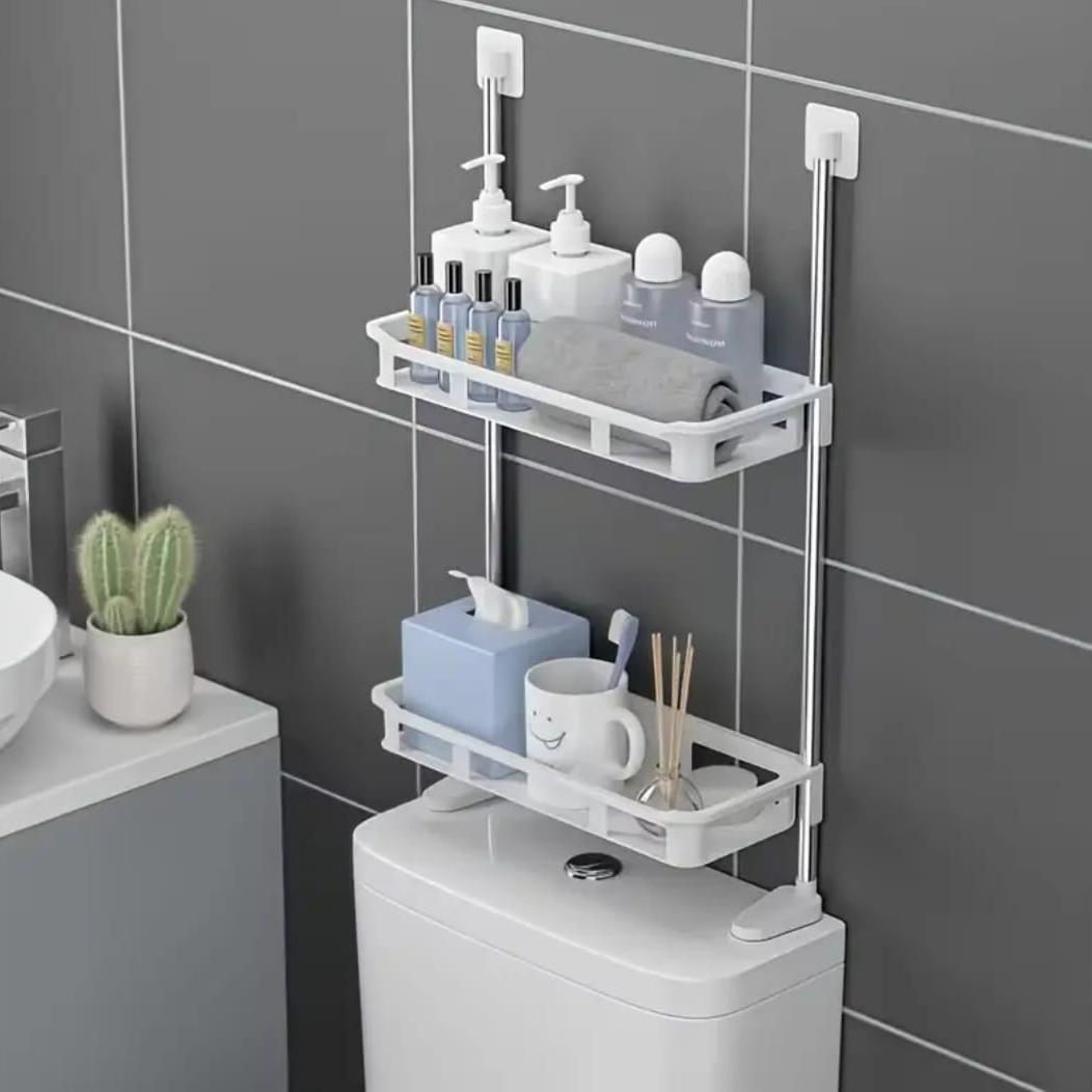 2-Layer No-Drill Multipurpose Shelf