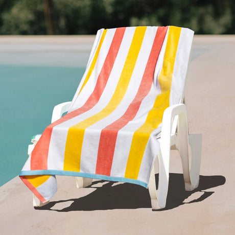 100% Cotton Stripped Beach Towels and Pool Towels Home & Living Beach Towels