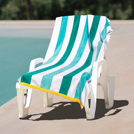 100% Cotton Stripped Beach Towels and Pool Towels Home & Living Beach Towels