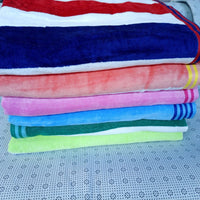100% Cotton Stripped Beach Towels and Pool Towels Home & Living Beach Towels
