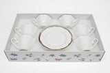 12pcs European Tea Set - 6 Cups & 6 Saucers Kitchenware Tea Sets