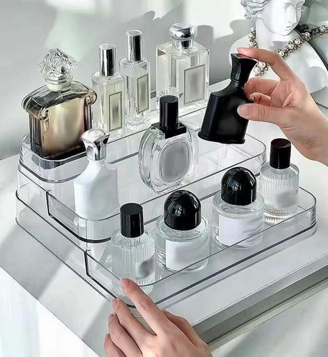 3 Layer Acrylic Multipurpose Display Rack Home & Living Household Storage Caddies