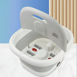 High Quality Portable Silicon Folding Electric Foot Bath Foot Massage Machine - Grey