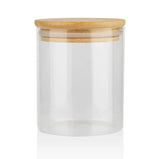 3.2 Liters Borosilicate Glass Storage Jar with Airtight Bamboo Lid Kitchenware Food Storage Containers