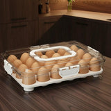 Luxurious Hard Acrylic Stylish Egg Holder with Handles Kitchen & Dining Food Storage Containers