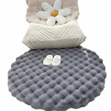 Fluffy Round Plush Rug - 60cm Ultra Soft Shaggy Carpet Home & Garden Rugs