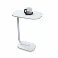 Movable Side Stool - White Home & Garden End Tables