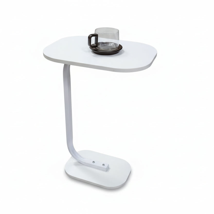 Movable Side Stool - White