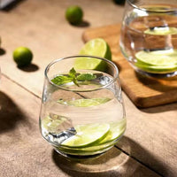 Moonlight Deli Glasses Set of 6 - 370ml Kitchen & Dining Tumblers