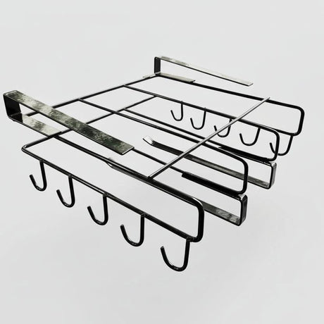 Kitchen Cabinet Under Shelf Double-layer Storage Rack - Black Kitchen & Dining Kitchen Organizers