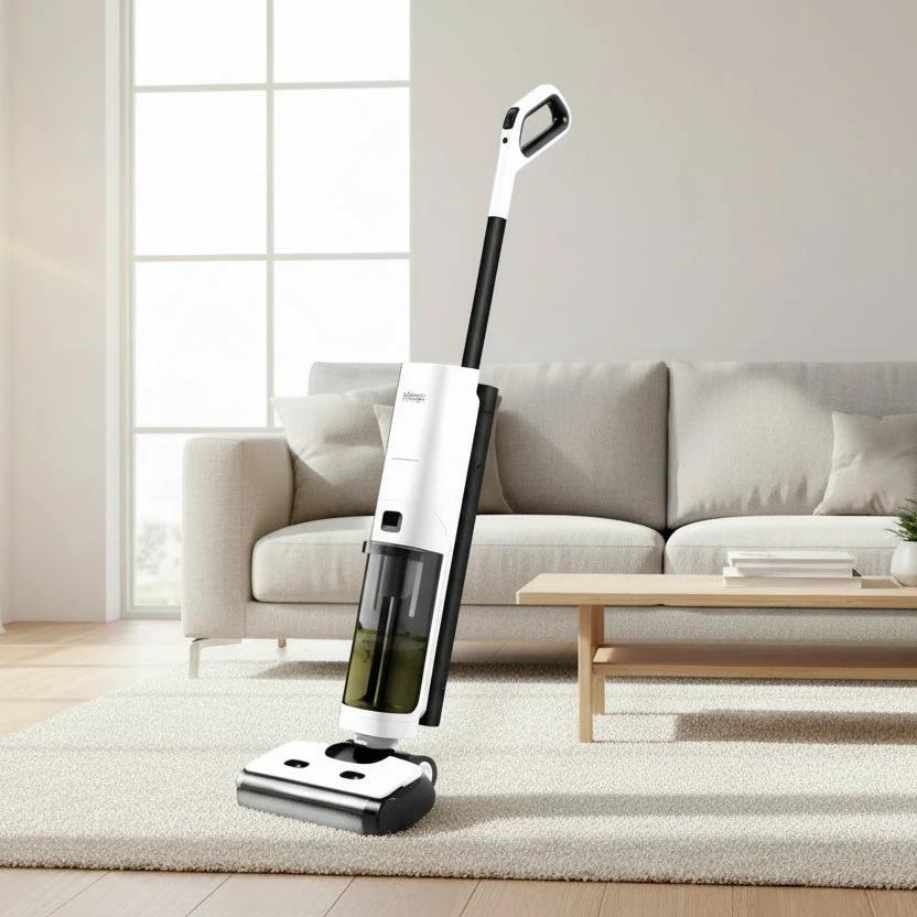 3-in-1 Cordless Floor Cleaner Vacuum Wet Dry Wash Self-Cleaning Self-Traction LED Display Voice Prompts Home & Garden Floor Cleaners