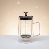 Double Walled Borosilicate French Press Coffee Maker 650ml Heat Resistant