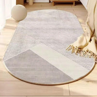 Warm Soft Oval Bedside Mat 60x180cm Easy Clean Bedroom Living Room Floor Rug Home & Garden Rugs