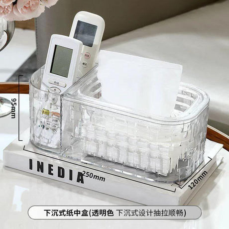 Automatic Drop Tissue Storage Box PET Waterproof 25x12x9.5cm Home & Garden Facial Tissue Holders