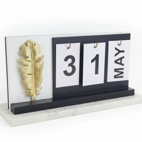 Table Top Decor Date Stand Calendar Desk Organizer Home & Garden Desk Calendars