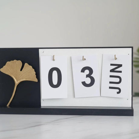 Table Top Decor Date Stand Calendar Desk Organizer Home & Garden Desk Calendars