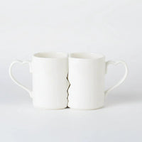 6 Piece Love Handle Ceramic Cup Set With Heart Shaped Handles For Coffee And Tea Kitchen & Dining Mugs