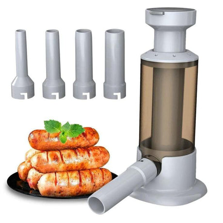 Manual Sausage Stuffer Horizontal Design 2.2lb Canister Sausage Maker Machine Kitchen & Dining Food Dispensers