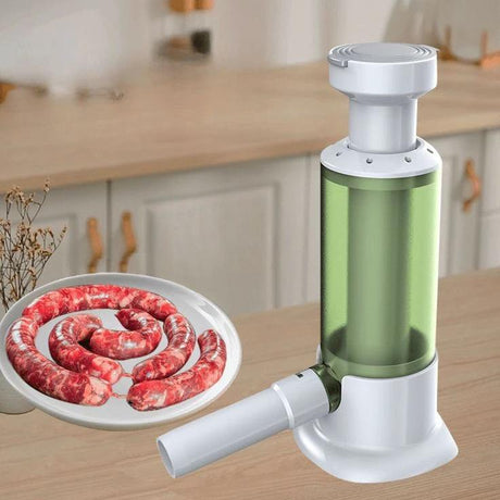 Manual Sausage Stuffer Horizontal Design 2.2lb Canister Sausage Maker Machine Kitchen & Dining Food Dispensers