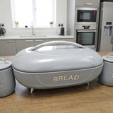 Elegant Bread Storage Bin with 3pcs Canisters Set Kitchen & Dining Bread Boxes & Bags
