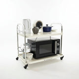 Pull-Out 2 Layer Multifunctional Kitchen Countertop Rack 52x39x52cm Microwave Shelf Kitchen & Dining Microwave Oven Accessories