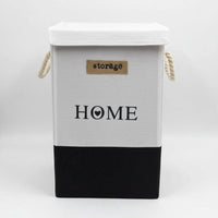 Large Foldable Multipurpose Storage Laundry Basket with Rope Handles 35x35x55cm Home & Garden Laundry Baskets
