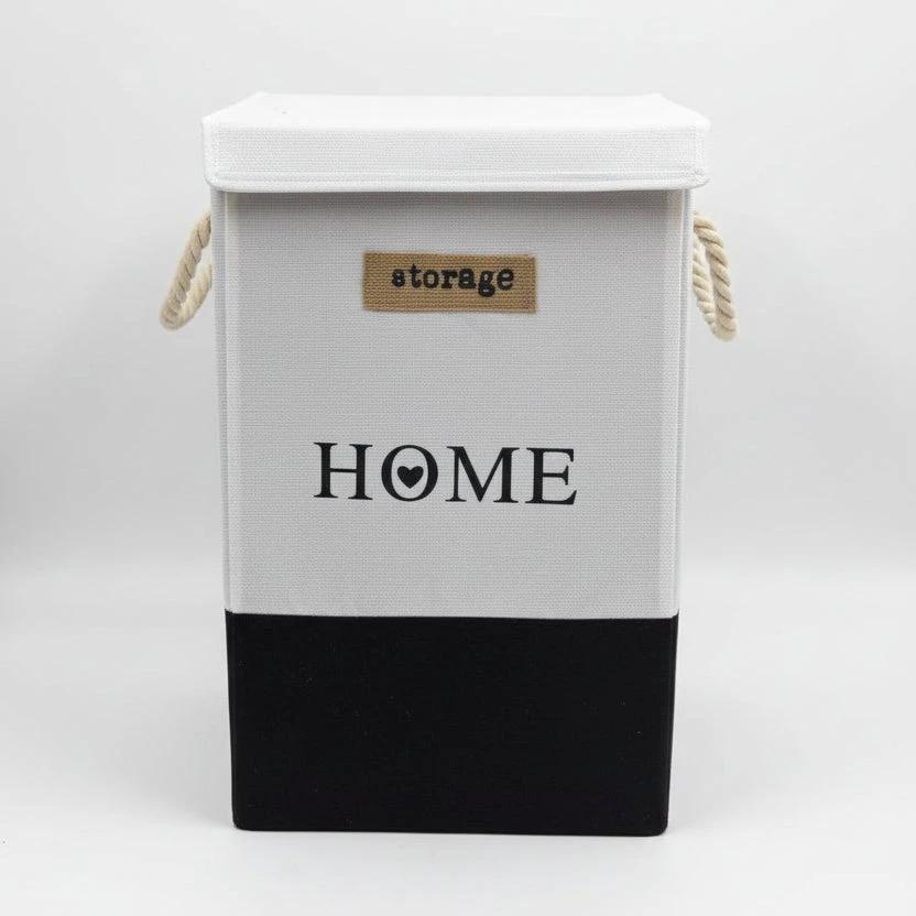 Large Foldable Multipurpose Storage Laundry Basket with Rope Handles 35x35x55cm Home & Garden Laundry Baskets