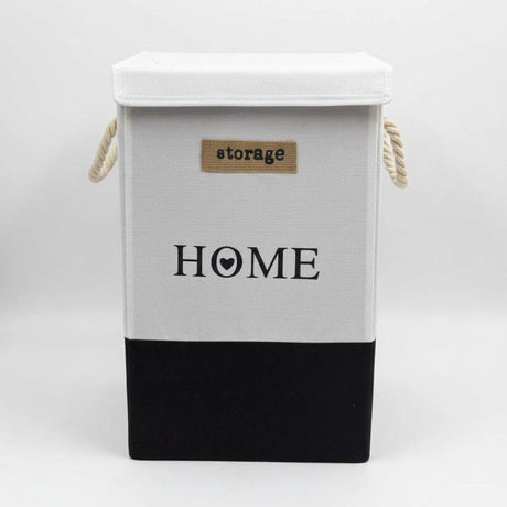 Large Foldable Multipurpose Storage Laundry Basket with Rope Handles 35x35x55cm Home & Garden Laundry Baskets