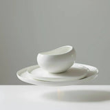 27-Piece Elegant European Porcelain Dinner Set 6 Plates 6 Side Plates 6 Salad Bowls 6 Soup Bowls Salt Shakers Platter Kitchen & Dining Dinnerware Sets