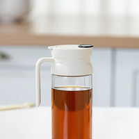 600ml Glass Oil and Vinegar Dispenser Bottle Leak-Proof Kitchen Cooking Pourer Kitchen & Dining Oil Dispensers