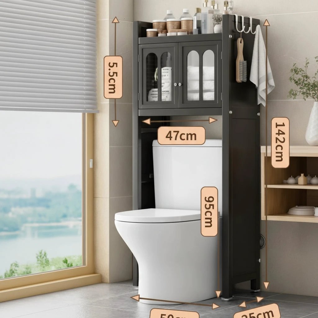 Premium Washing Machine Organizer with Dust-Proof Locker Home & Garden Household Storage Containers