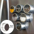 Stainless Steel Spice Rack 6-Pack Kitchen & Dining Spice Organizers