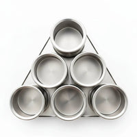 Stainless Steel Spice Rack 6-Pack Kitchen & Dining Spice Organizers