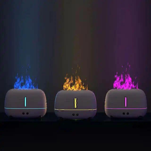 Portable Colorful Cool Mist USB LED Fire Flame Humidifier & Aroma Diffuser Home & Garden Humidifiers