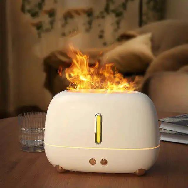 Portable Colorful Cool Mist USB LED Fire Flame Humidifier & Aroma Diffuser Home & Garden Humidifiers