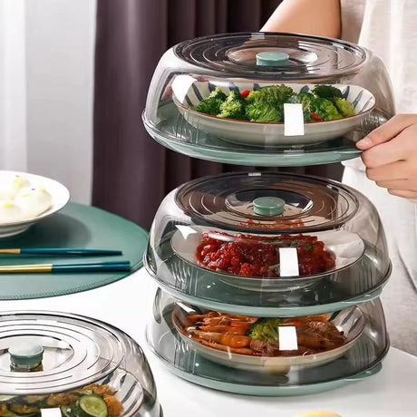 Multifunctional Food Cover Dust-Proof Insect-Proof Kitchen Dining Table Yellow Green Kitchen & Dining Food Container Covers