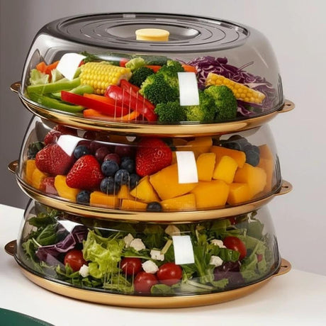 Multifunctional Food Cover Dust-Proof Insect-Proof Kitchen Dining Table Yellow Green Kitchen & Dining Food Container Covers