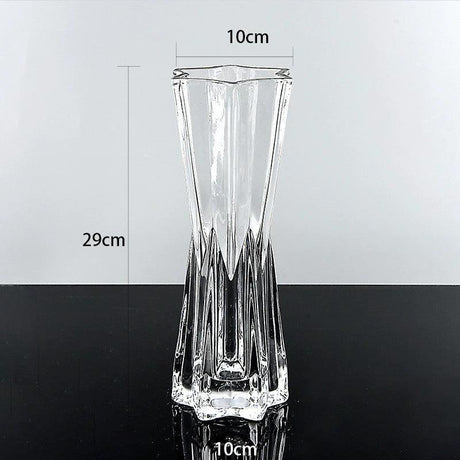 Heavy Glass Star Vase Home & Garden Vases