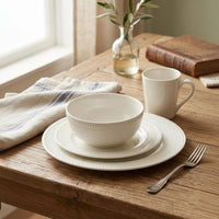 24pc Ceramic Dotted Dinner Set Kitchen & Dining Dinnerware Sets