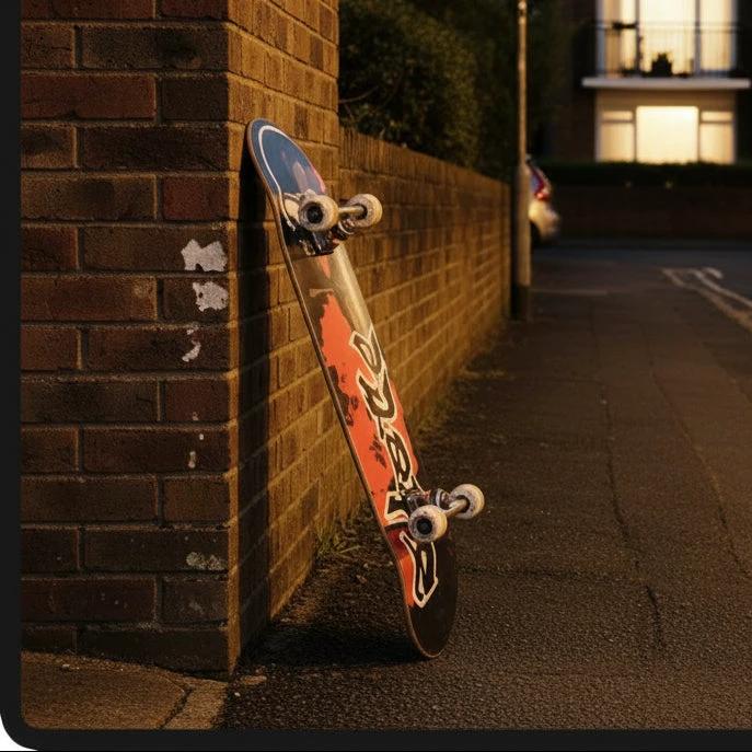 Maple Wood Skateboard - Anti-Shock PU Wheels Outdoor & Sports Classic Skateboards