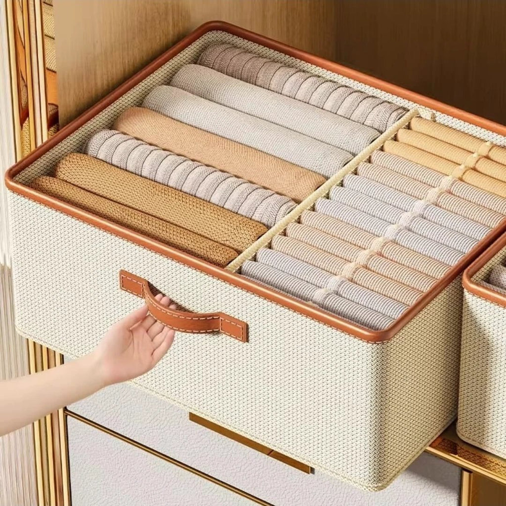 Versatile Foldable Double Compartment Closet Organizer Home & Garden Closet Organizers