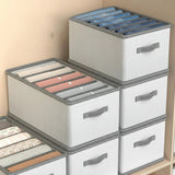 8 Grid Jeans & Pants Compartment Storage Box with Drawer Divider Home & Garden Closet Organizers