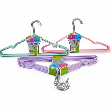 Silicone Coated Metal Clothes Hanger - Assorted Colours Home & Garden Hangers