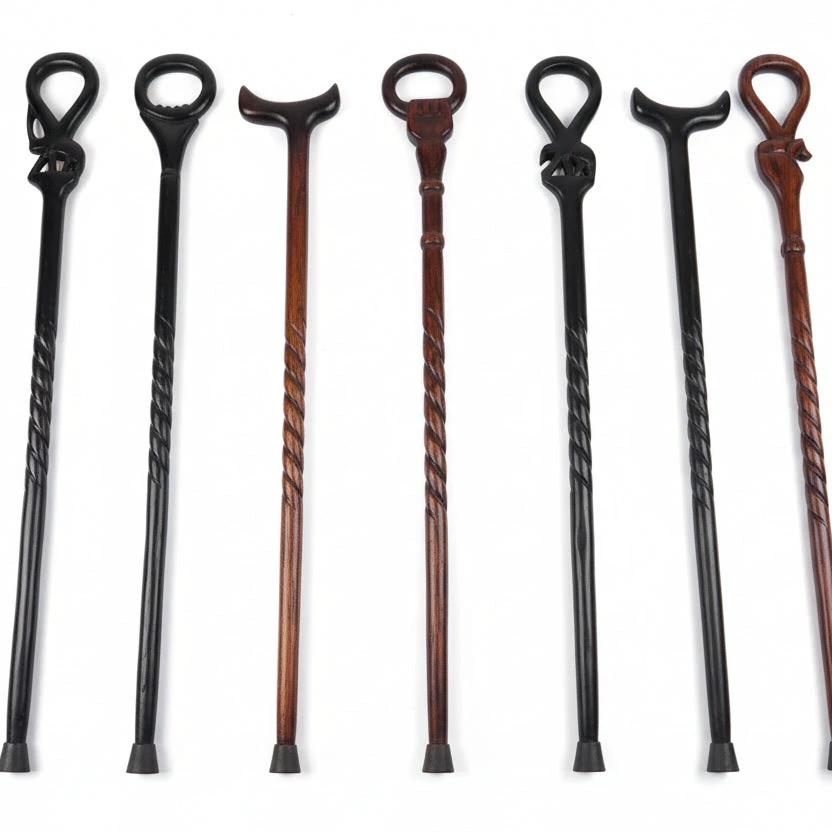 Elegant Hand-Carved African Walking Stick Home & Garden Walking Sticks